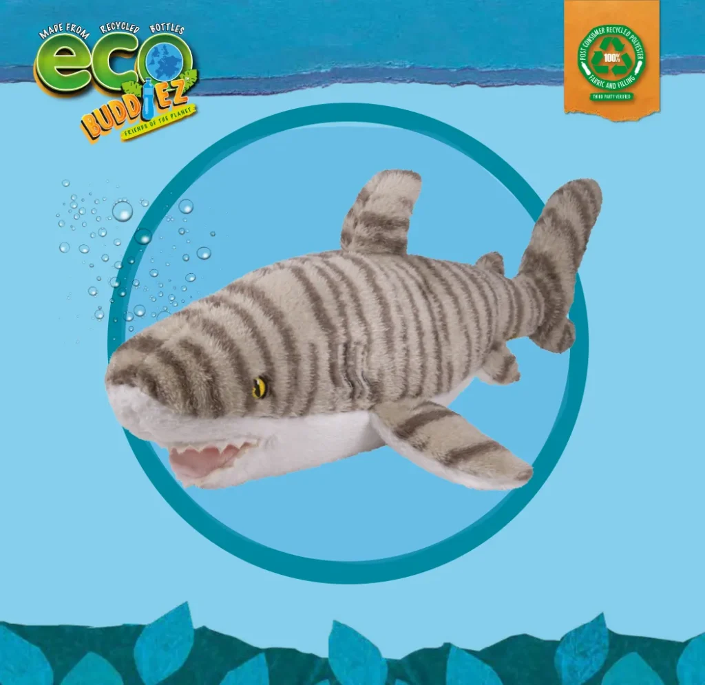 Deluxebase EcoBuddiez Tiger Shark Ref. 53334 – figura de tiburón tigre