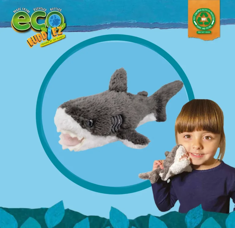 Deluxebase EcoBuddiez 8 Mini Great White Shark Ref. 55451 – 12-22 cm