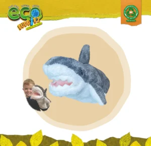 Deluxebase Hand Puppets White Shark Ref. 58186 – marioneta de mano de tiburón blanco