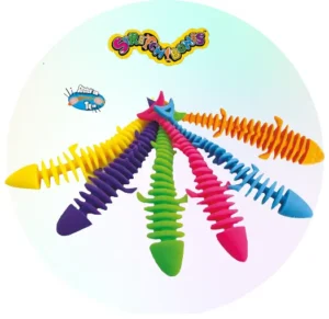 Deluxebase Stretchibones Sharks Ref. 62961 – figuras elásticas de tiburones