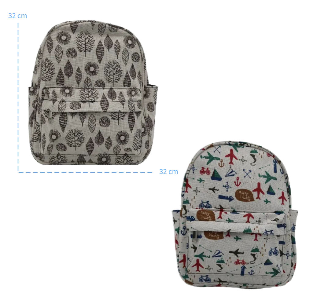 Mochilas con estilo 32 x 32 cm – diferentes diseños