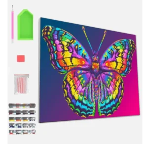 Splat Planet Painting by Numbers mariposa – kit de pintura por números