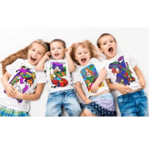 Splat Planet T-Shirts para colorear con diseños infantiles