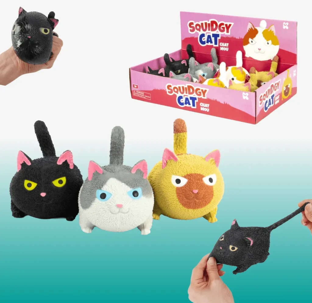 Stretch & Squeeze - Squidgy Pooch Cat 12 cm NV456-2