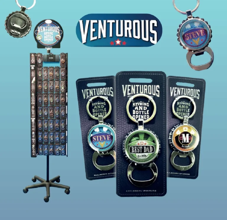 Expositor de Llaveros y Abrebotellas Personalizados Venturous Ref. EXP-VEN